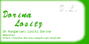 dorina lositz business card